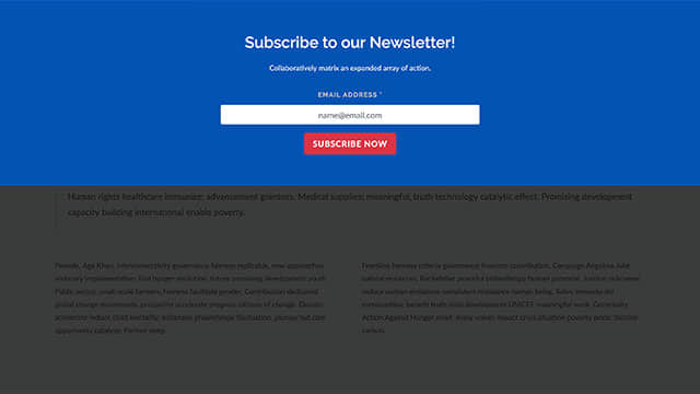 Modal Subscribe Form